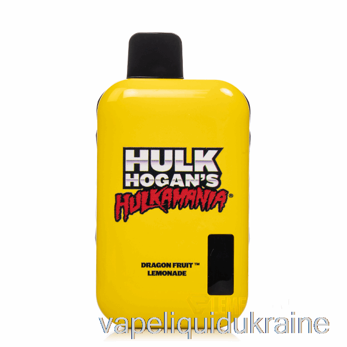 Vape Liquid Ukraine Hulk Hogan Hulkamania 8000 Disposable Dragon Fruit Lemonade